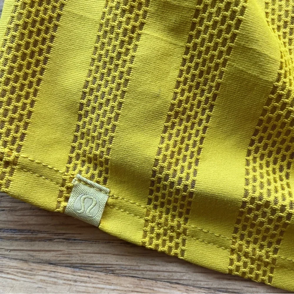 Womens Lululemon Off and Running Tank yellow size 6